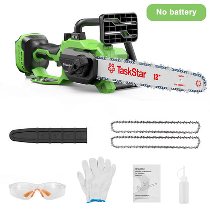 Task Star Brushless 12" Electric Chainsaw 18v