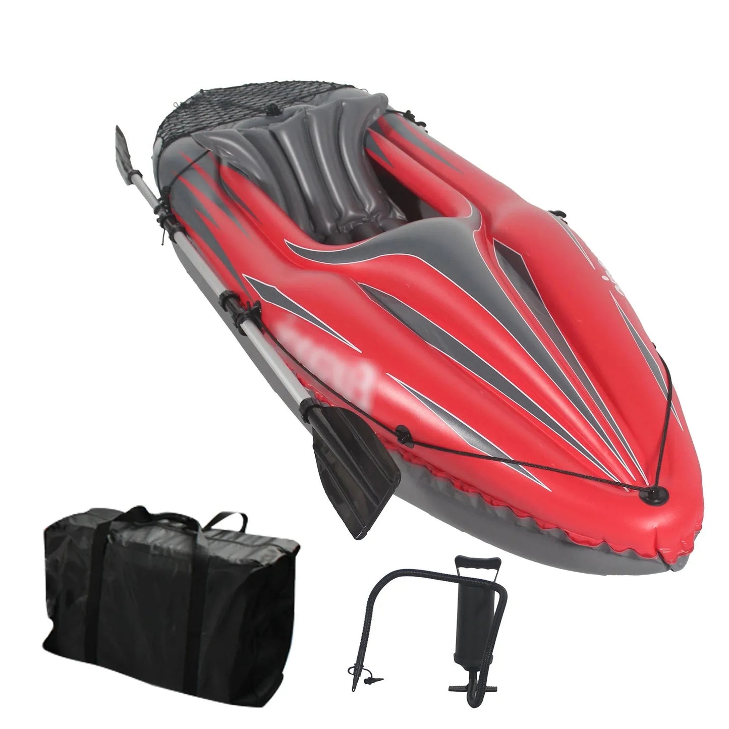 Inflatable Kayak Fishing Boat with Paddles,