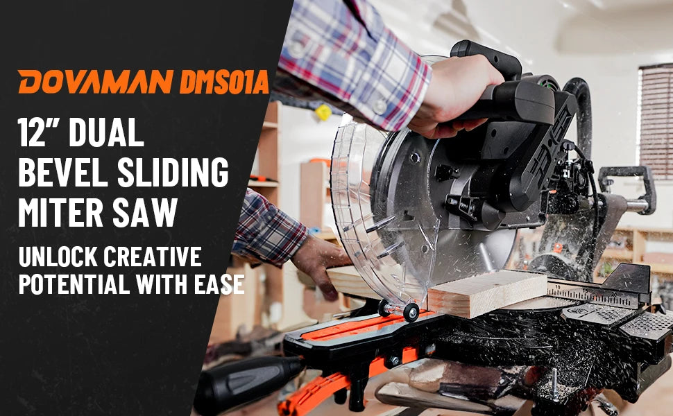 12-In Dual-Bevel Sliding Miter Saw, Laser Guide