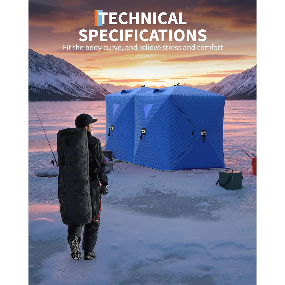 Fishing Shelter, Pop Up Thermal Insulated 1-8 Persons