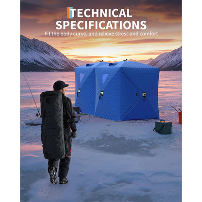 Fishing Shelter, Pop Up Thermal Insulated 1-8 Persons