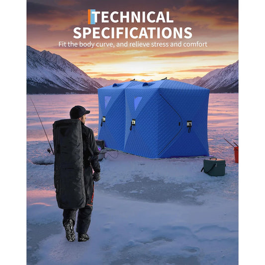 Fishing Shelter, Pop Up Thermal Insulated 1-8 Persons