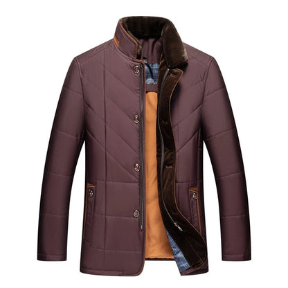 Men's Down Jacket Casual Winter Warm Fleece