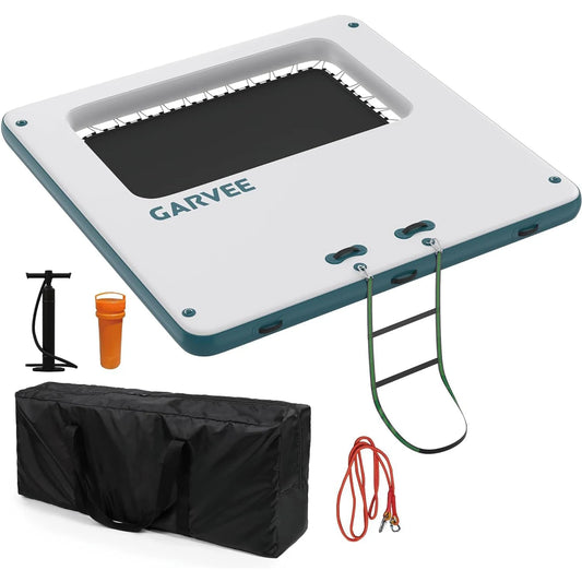 10x10FT Inflatable Floating Dock Swim Area Pool Lake