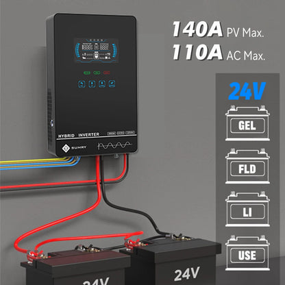 4000W Off Grid Hybrid Inverter 24V 140A 5600W MPPT