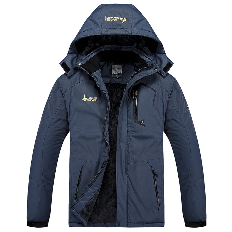 Men's Waterproof Ski Jacket Winter Warm Fleece