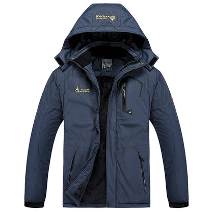 Men's Waterproof Ski Jacket Winter Warm Fleece