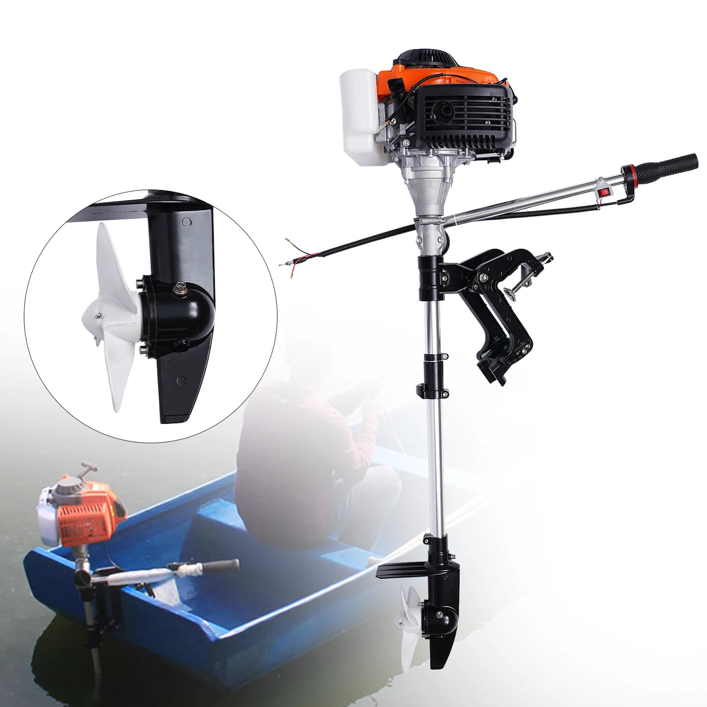 4HP 4 Stroke Outboard Motor with Air Cooling System