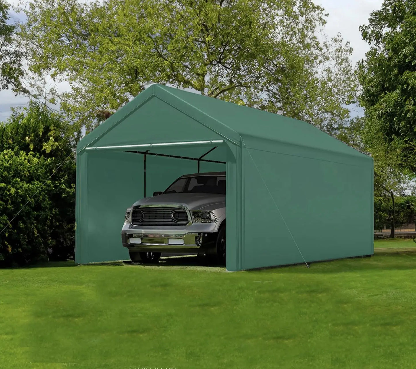 Carport 10x20 Ft Heavy Duty Canopy Steel