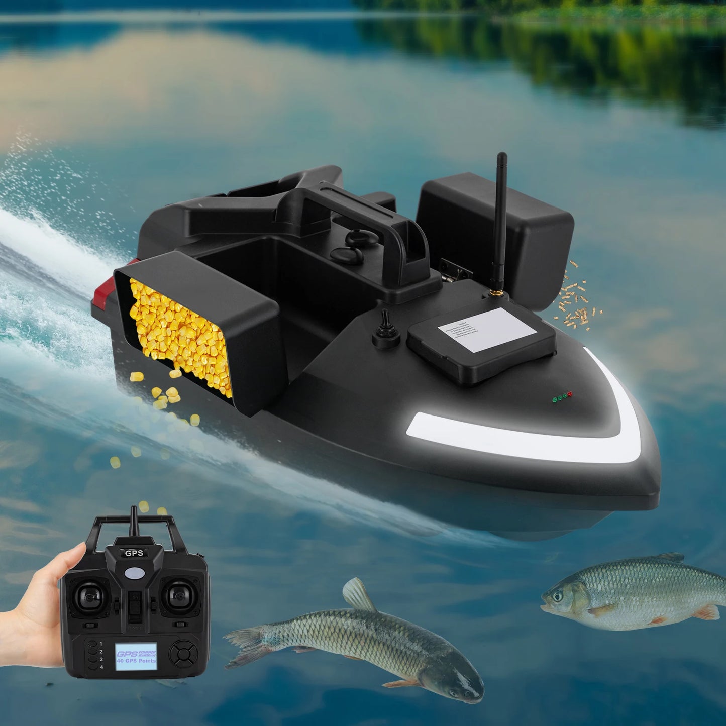 Rechargeable GPS Bait Fish Finder
