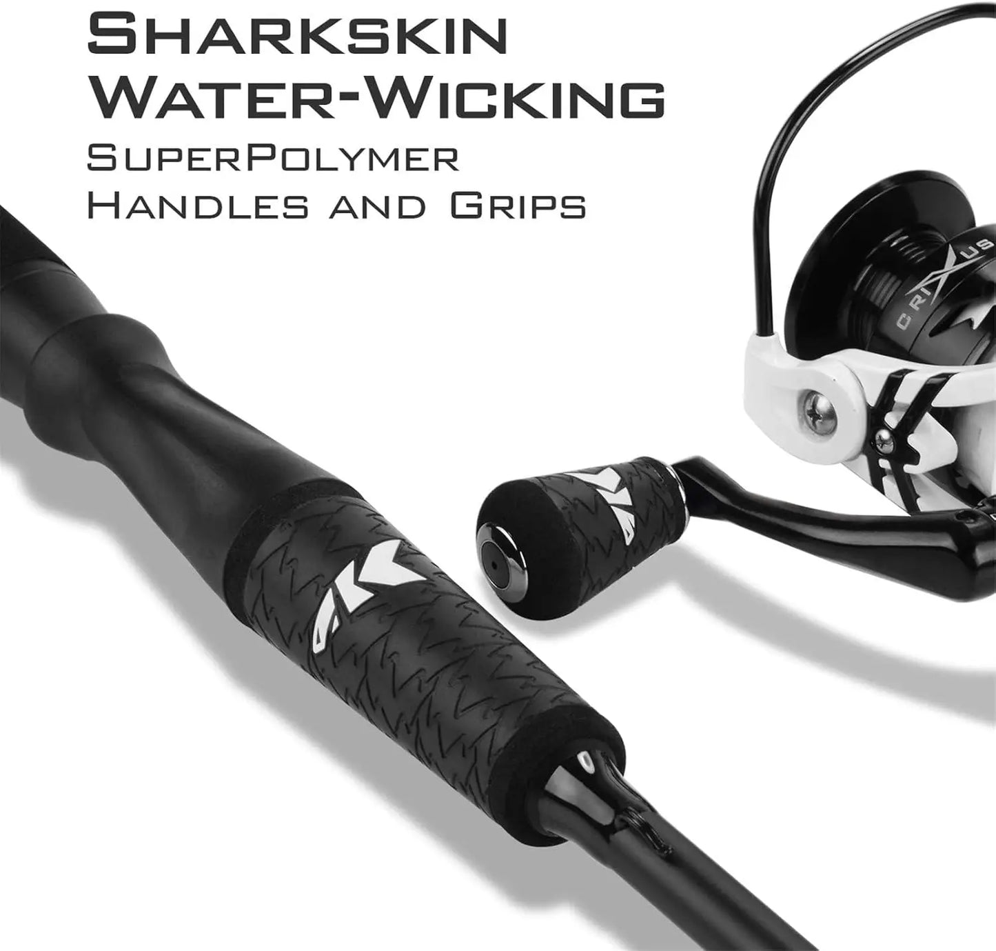 High Performance Fishing Rod and Reel Combo, Graphite 2 Piece