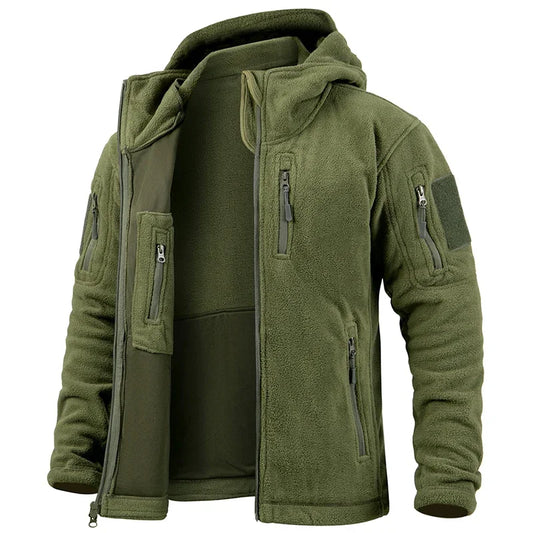 Men's Hunting Fleece Jacket Multi Pockets