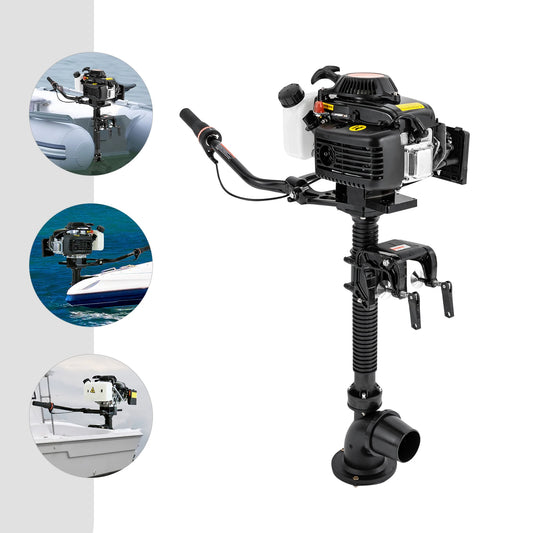 4HP 55cc 4-Stroke Outboard Motor, 2900W Boat Engine