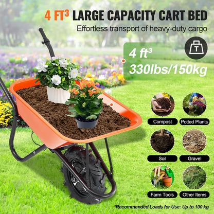 Electric Wheelbarrow Utility Garden Dump Cart