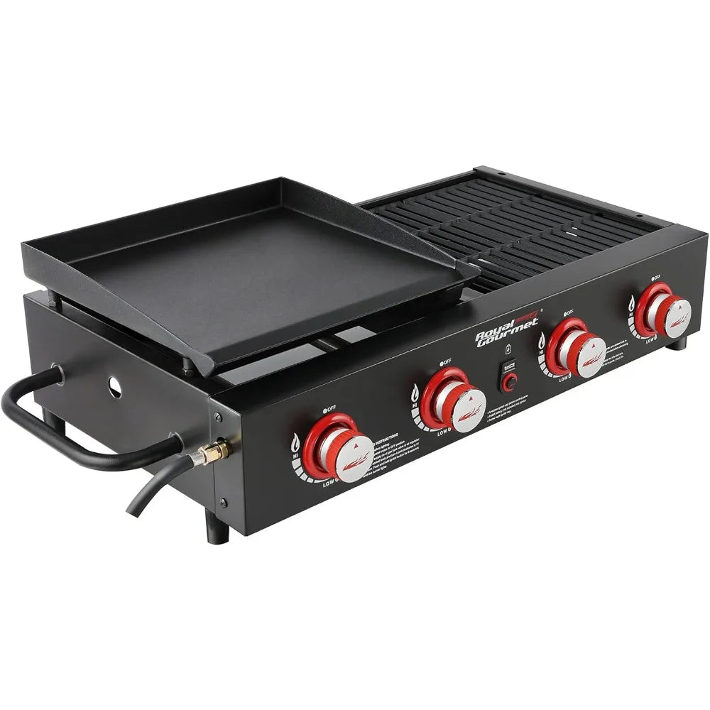 GD4002T 4-Burner Tailgater Grill and Griddle Combo