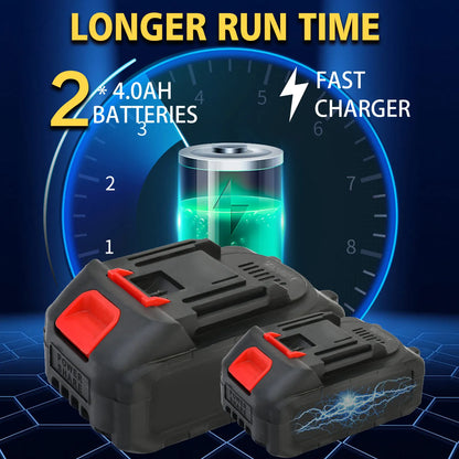 1/2" Cordless Impact Wrench 20V Batteries Charger