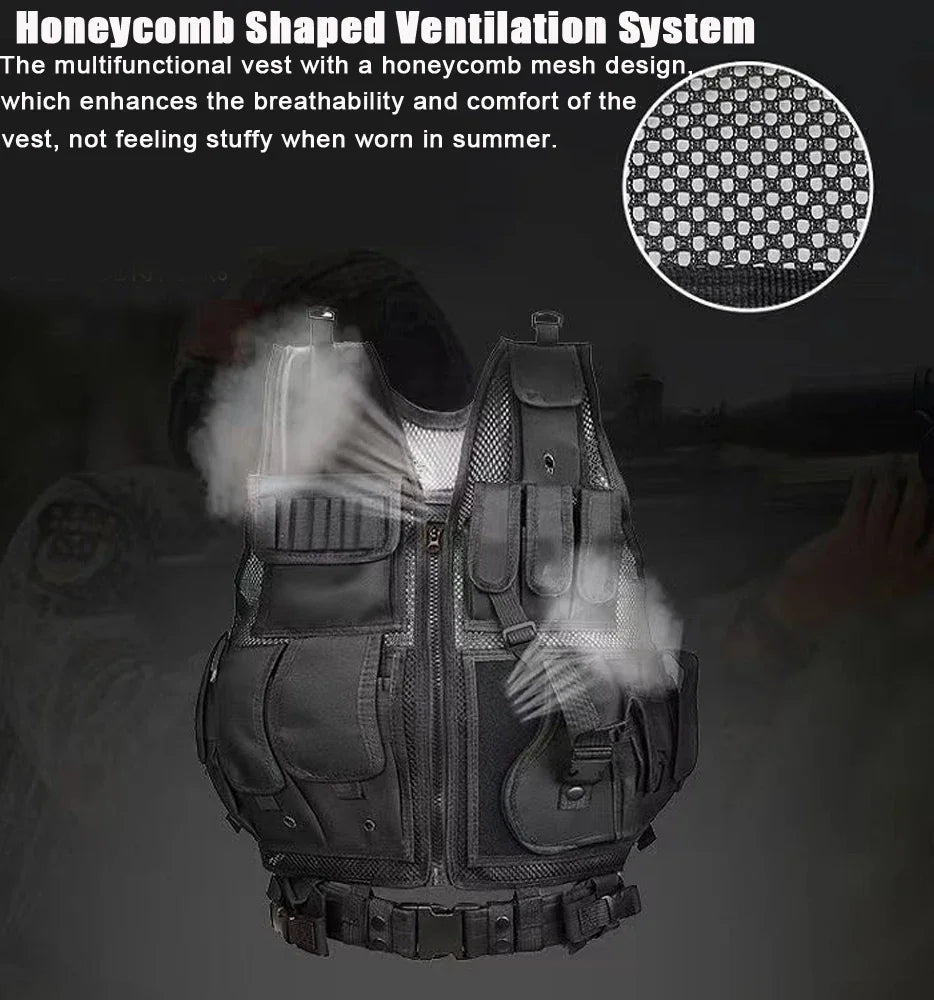 Adjustable Tactical Vest Combat Body Amour






 Security