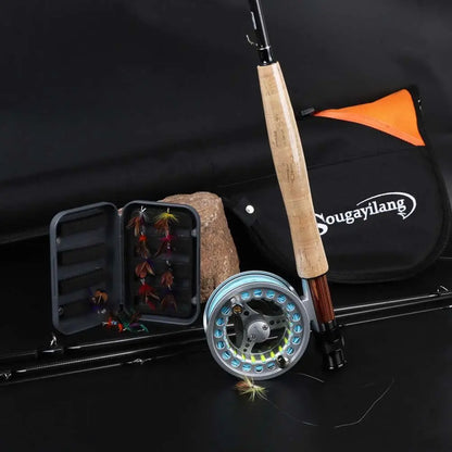 Fly Fishing Rod and Reel Combo Kit for Saltwater Freshwater Angling