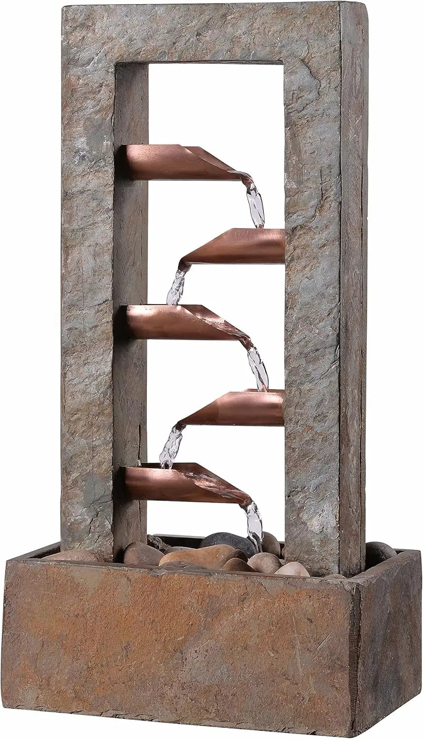 Copper Indoor Table Waterfall Fountain