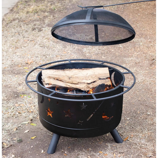 30″ Round Wood-Burning Fire Pit