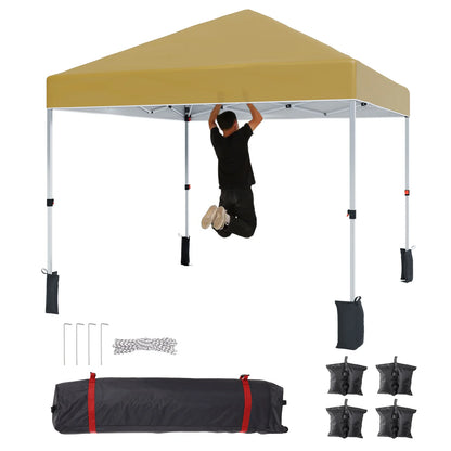 10x10ft Canopy Tent, Portable, Height Adjustable Waterproof