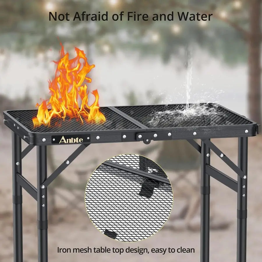 Grill Table, Aluminum Picnic Outdoor Lightweight,