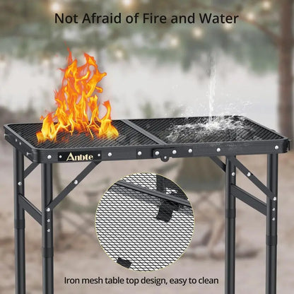 Grill Table, Aluminum Picnic Outdoor Lightweight,