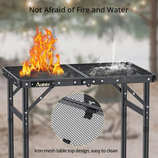 Grill Table, Aluminum Picnic Outdoor Lightweight,