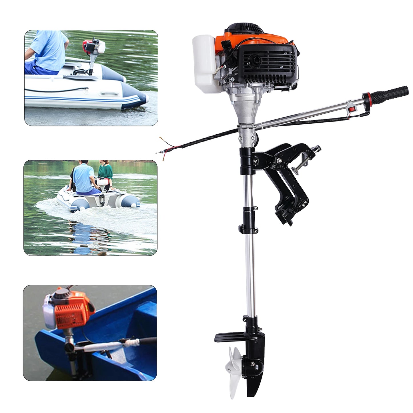 4HP 4 Stroke Outboard Motor with Air Cooling System