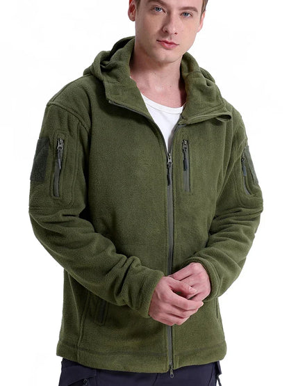 Men's Hunting Fleece Jacket Multi Pockets