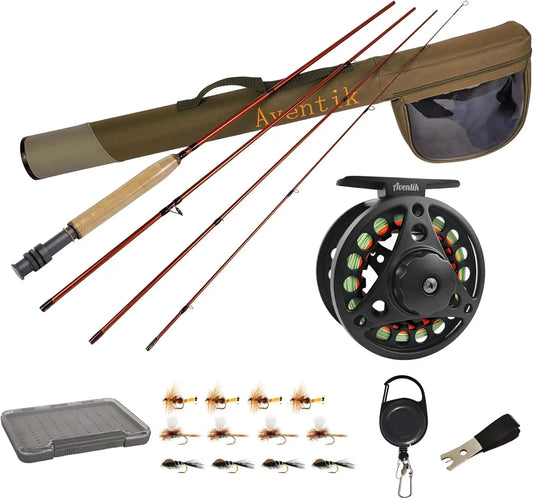 Extreme Fly-Fishing Combo Kit with Travel Case for Beginners,