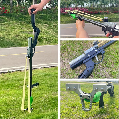 Slingshot Set, Includes 2 Rubber Bands and 50 Pellets