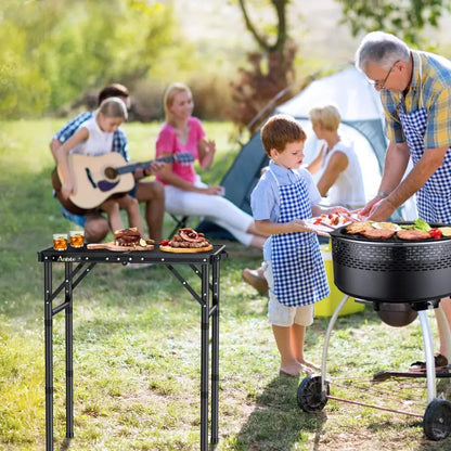 Grill Table, Aluminum Picnic Outdoor Lightweight,