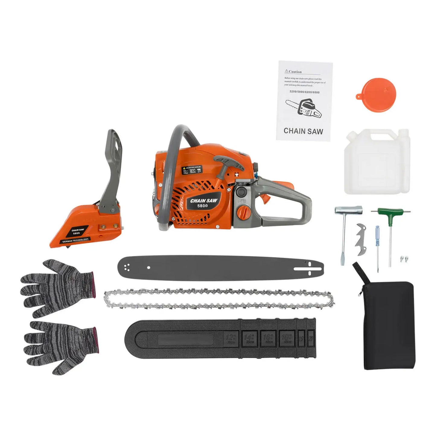 58CC 20" Gasoline Chainsaw
2-Stroke