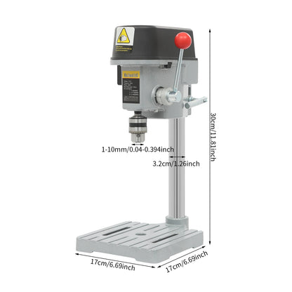 340W Mini Benchtop Drill Press, 3 Speed