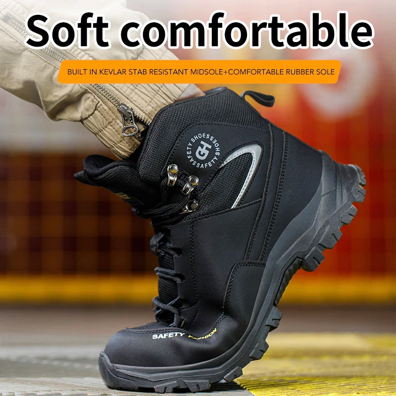 Safety Shoes for Men Steel Toe Work Shoes Indestructible