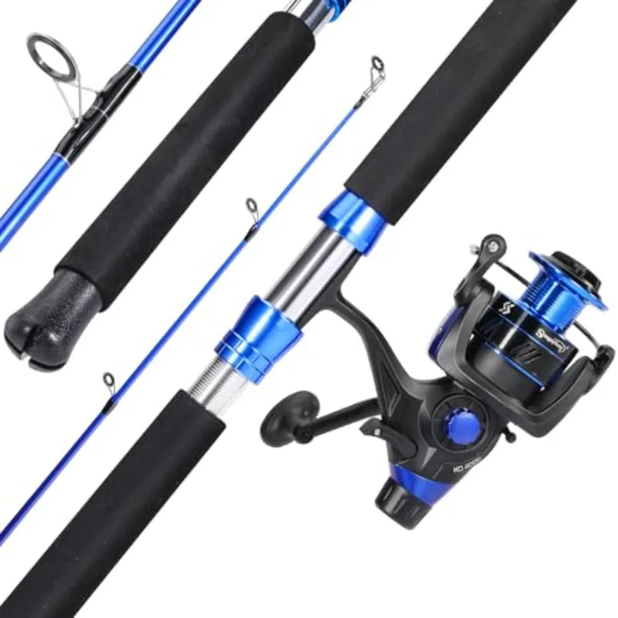 Portable Travel Spinning Fishing Rod Combo for Catfish Angling with IM8 Carbon Material
