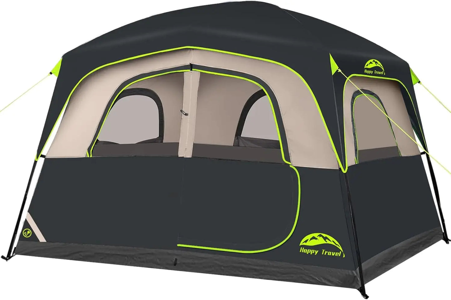 6-Person Waterproof Tent With Rainfly, Family Cabin 





 with Rainfly, Easy Setup Family Cabin Tent for Outdoor Adventures