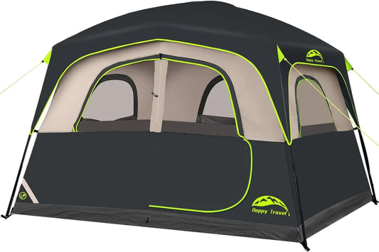 6-Person Waterproof Tent With Rainfly, Family Cabin 





 with Rainfly, Easy Setup Family Cabin Tent for Outdoor Adventures