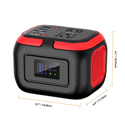 600W/300W/200W/120W Portable Power Station,110V AC Outlets Solar Generator Storage Energy Power Bank For Camping Travel RV Home