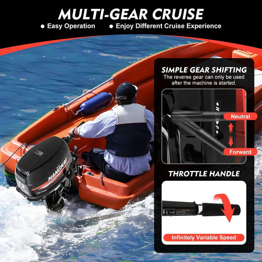 2-Stroke 12HP Outboard Motor for Fishing Boats