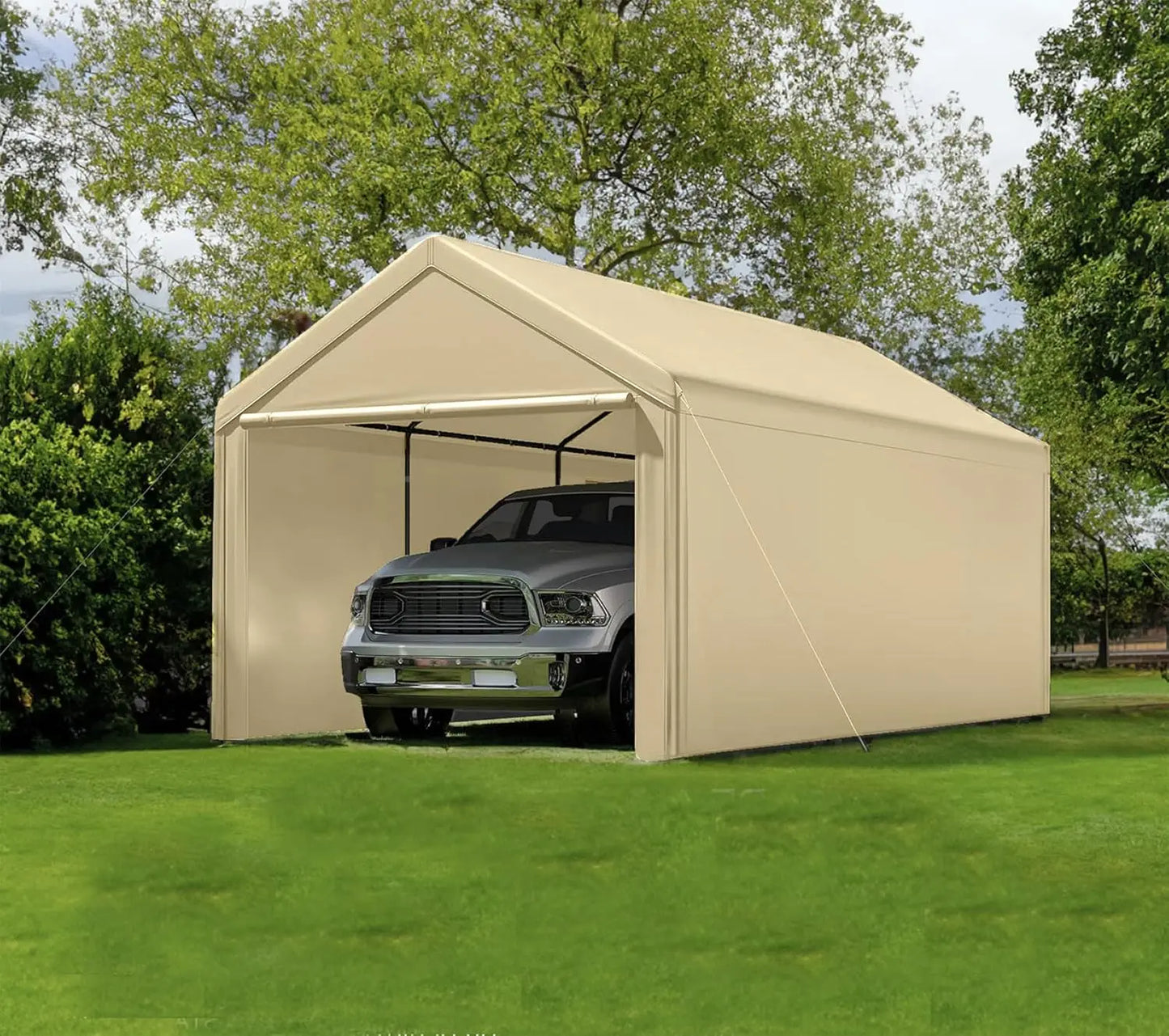 Carport 10x20 Ft Heavy Duty Canopy Steel