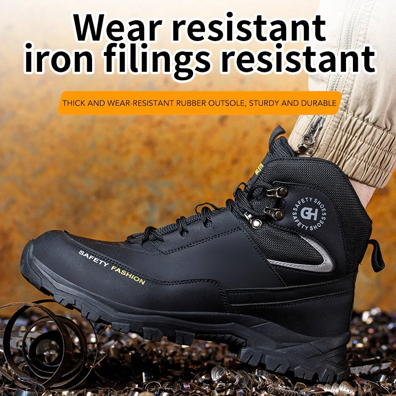 Safety Shoes for Men Steel Toe Work Shoes Indestructible