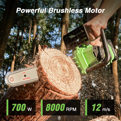 Task Star Brushless 12" Electric Chainsaw 18v