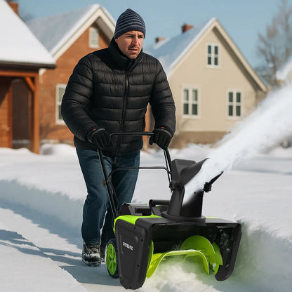 42V 20-Inch Cordless Snow Blower Dual 4.0Ah Batteries & Charger 
Effortless Winter
