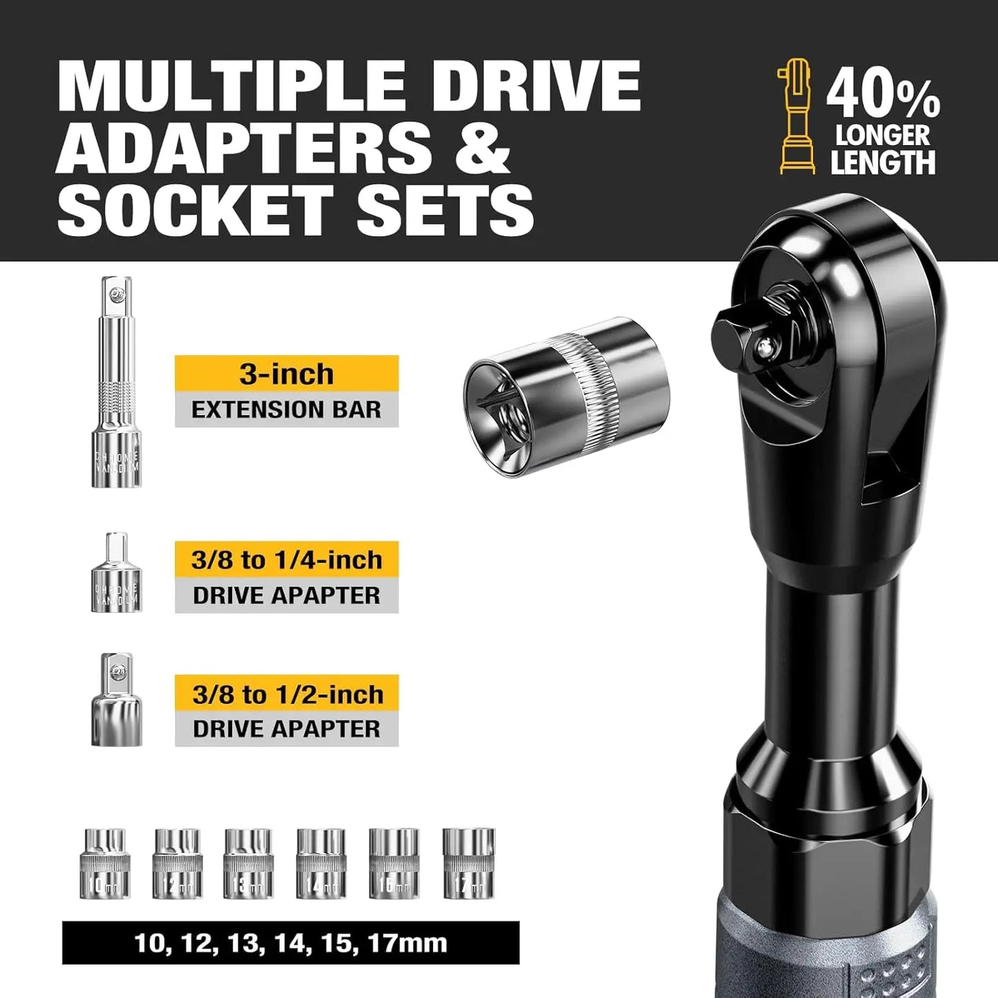 Electric Wrench Set, Variable Speed
