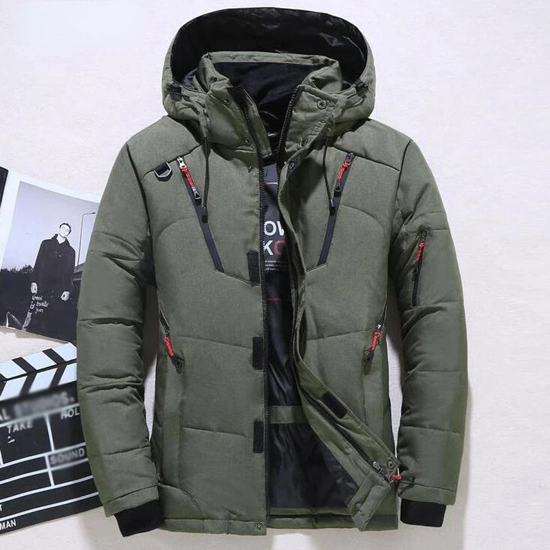 -20 Degree Down Jacket Male Winter Thick Warm