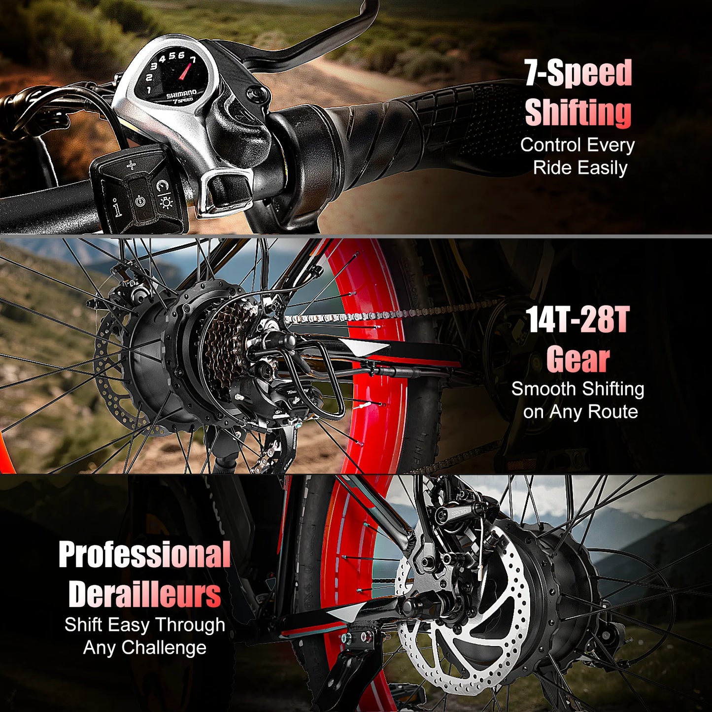 1500W Electric Bike 48V Mountain Off-Road