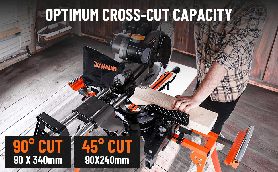 12-In Dual-Bevel Sliding Miter Saw, Laser Guide