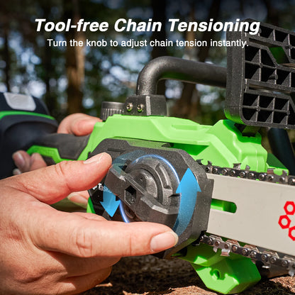 Task Star Brushless 12" Electric Chainsaw 18v